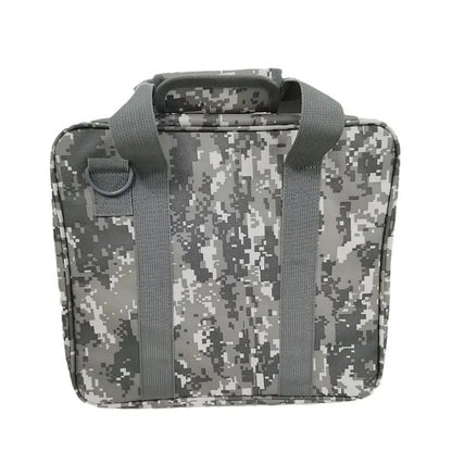Camouflage Starlink Mini Travel Bag by Revolink Satellite Gear, compact bag with multiple compartments for satellite accessories.