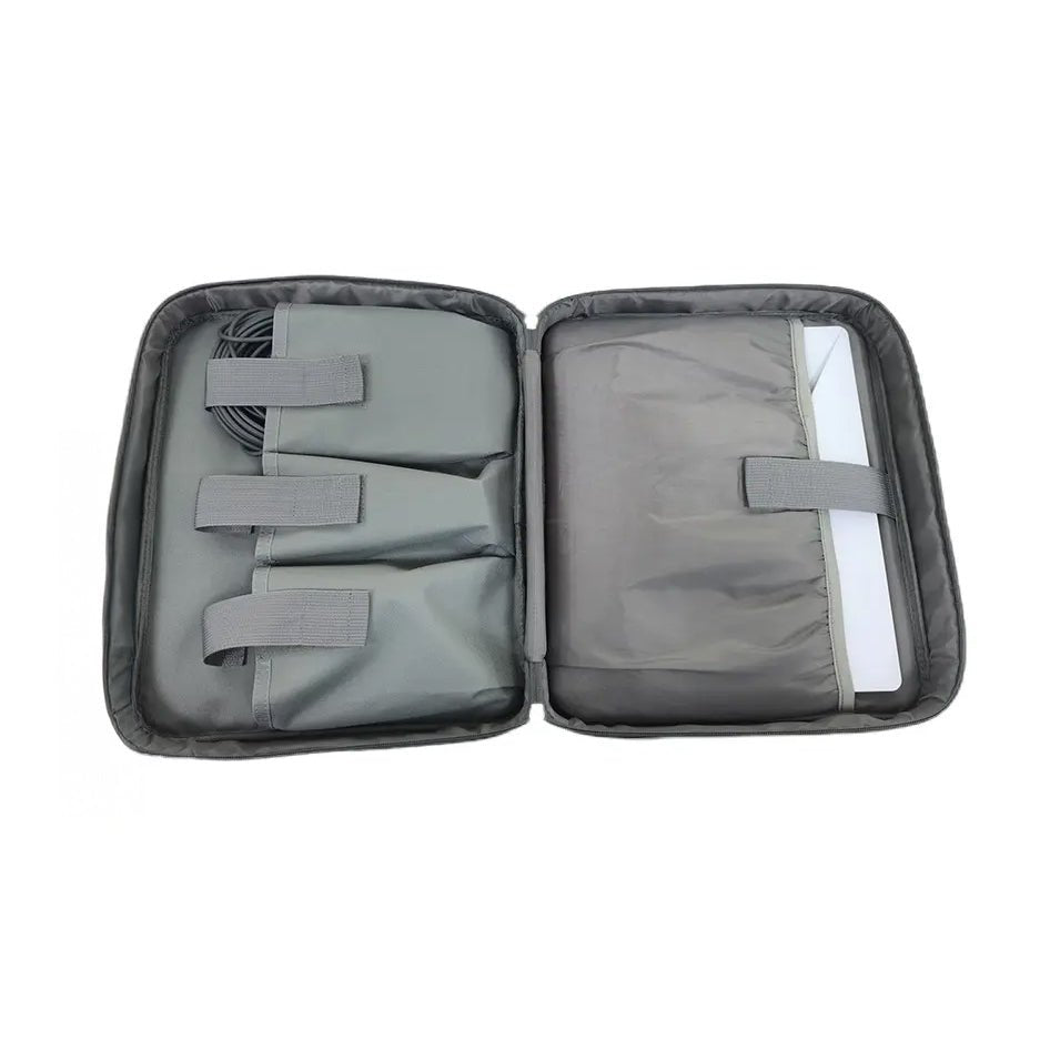 Camouflage Starlink Mini Travel Bag by Revolink Satellite Gear, compact bag with zipper closure and adjustable strap for travel and storage.