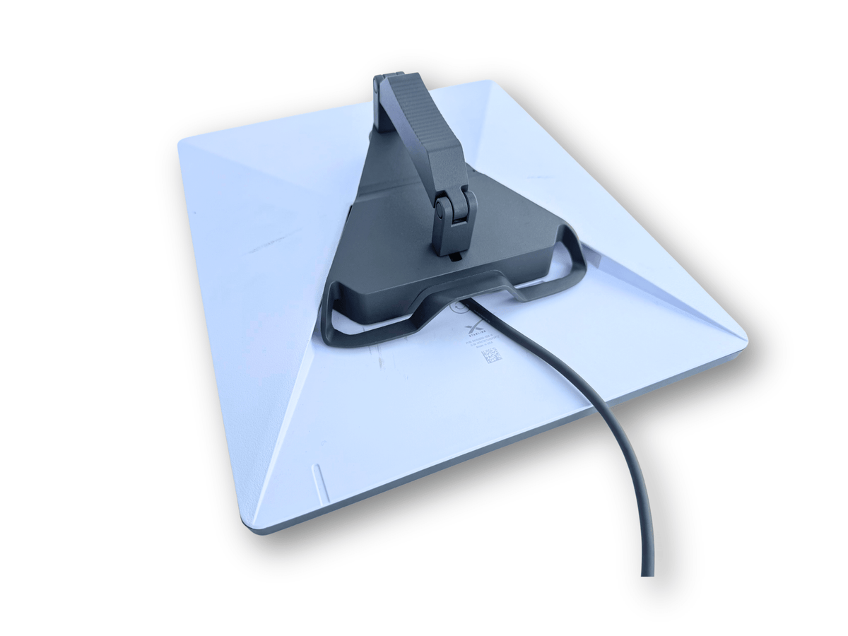 Revolink Starlink Mini Roof Rack Mount securing satellite equipment on vehicle roof for outdoor use.