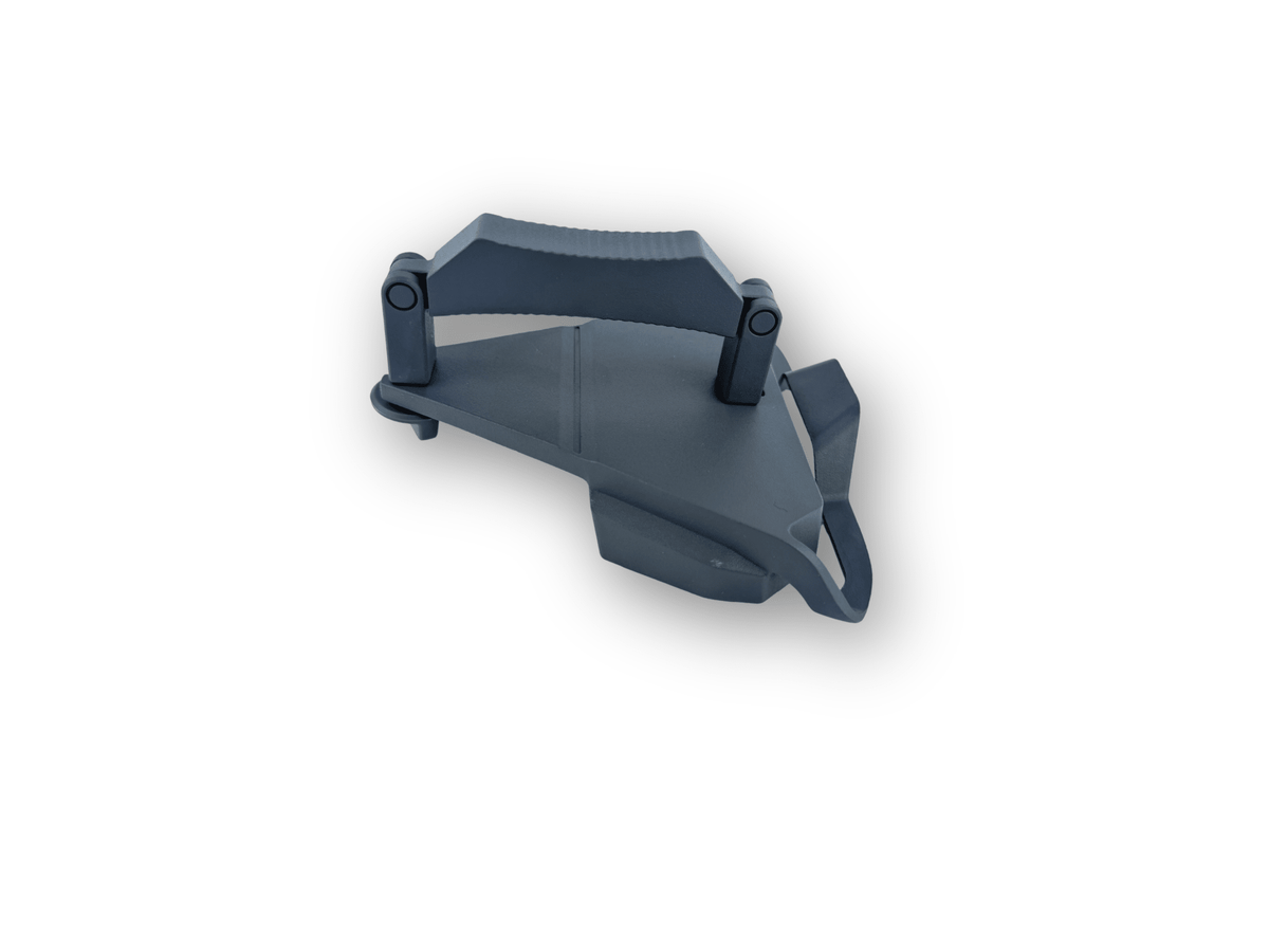 Revolink Starlink Mini Roof Rack Mount for satellite dish, sturdy black metal bracket on vehicle roof for secure installation.