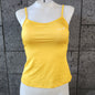 Loco Boutique solid logo cami tankini top in vibrant color with adjustable straps and logo detail, perfect for swimwear.