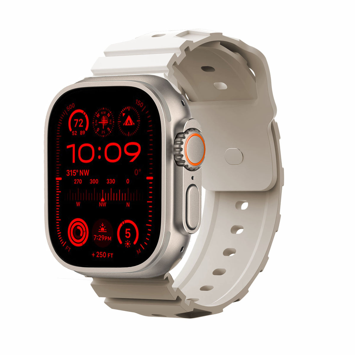Robust sport band in black with textured surface, designed for fitness trackers or smartwatches, close-up view of the band material.