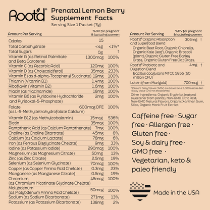Root'd Growing Together Bundle multivitamin pack designed for future moms and dads, featuring hydrating multivitamins in a 30-day supply.