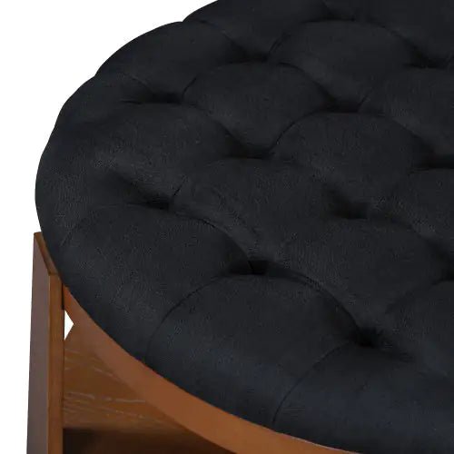 Round Footstool Coffee Table - BACKUPMYFILESNOW