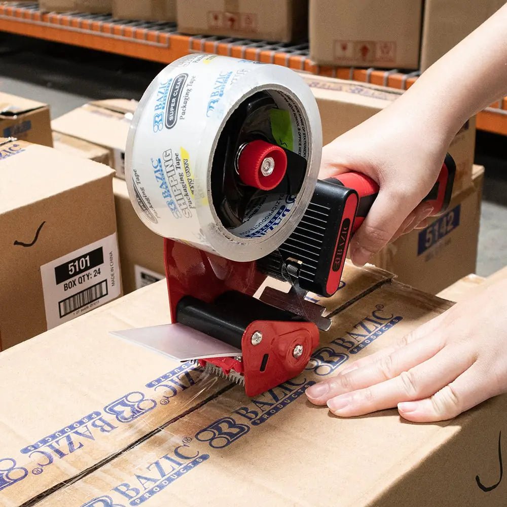 Rubber Grip Premium Comfort Packing Tape Dispenser - BACKUPMYFILESNOW