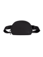 Black LuxeGo Small Crossbody Sling Bag by Runner's Athletics with adjustable strap and minimalist design.
