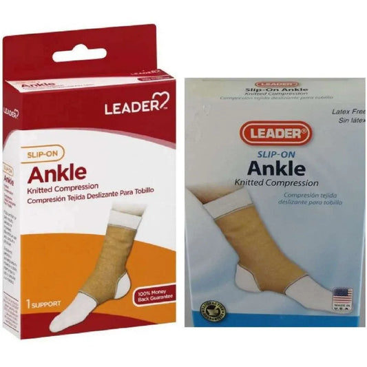 Elastic slip-on ankle support brace by Pasteur Pharmacy, large size, designed for ankle support and stability.