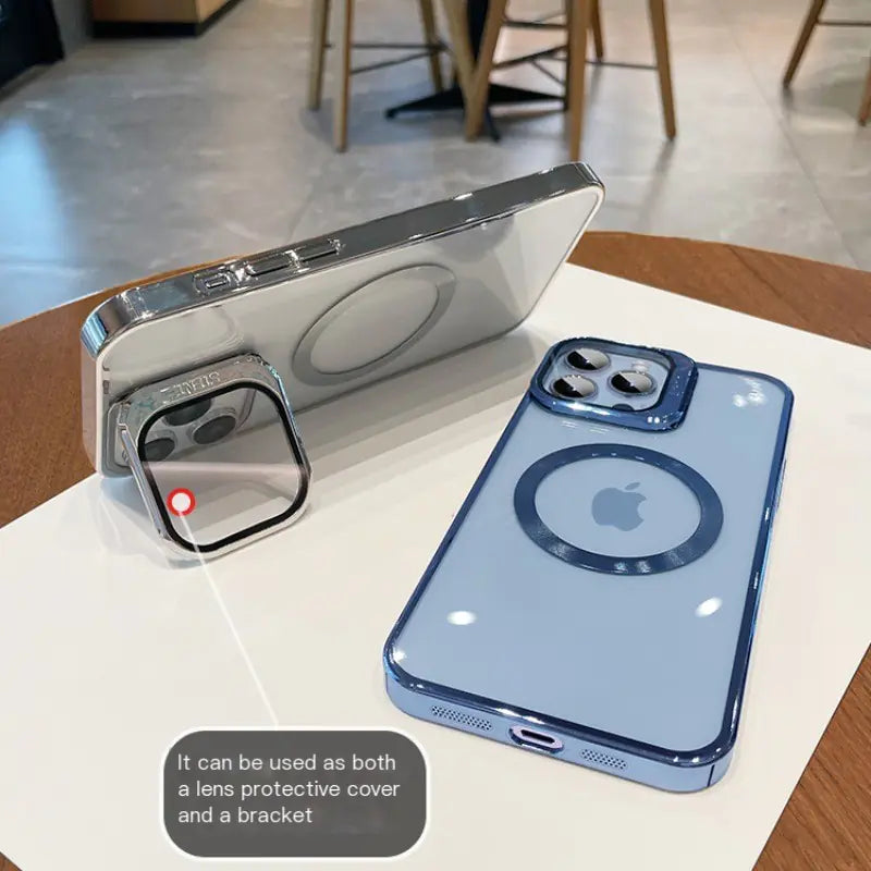 Magnetic Hard Case with Stand for iPhone 15 Pro Max