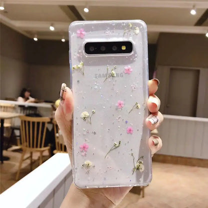 Floral Epoxy Phone Case Design with Durable Protection