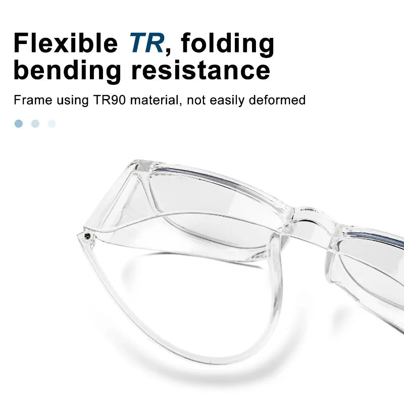 Safety Glasses, Double-sided Anti-fog Safety Glasses for Men and Women, Anti-pollen Blocking Blue Light Fashion Goggles - BACKUPMYFILESNOW.COM®