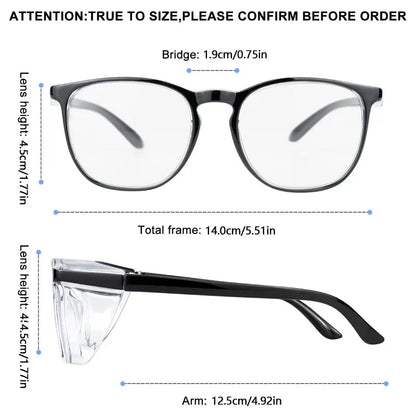 Safety Glasses, Double-sided Anti-fog Safety Glasses for Men and Women, Anti-pollen Blocking Blue Light Fashion Goggles - BACKUPMYFILESNOW.COM®