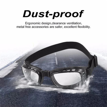 Safety Goggles Motorcycle Multi-functional Glasses Folding Glasses Anti Fog Windproof Ski Goggles Off Road Racing Eyewear - BACKUPMYFILESNOW.COM®
