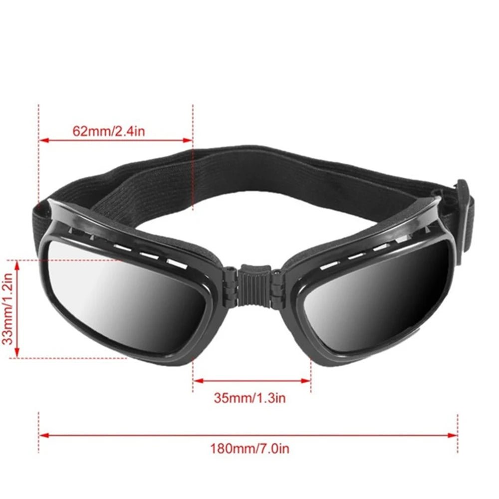 Safety Goggles Motorcycle Multi-functional Glasses Folding Glasses Anti Fog Windproof Ski Goggles Off Road Racing Eyewear - BACKUPMYFILESNOW.COM®