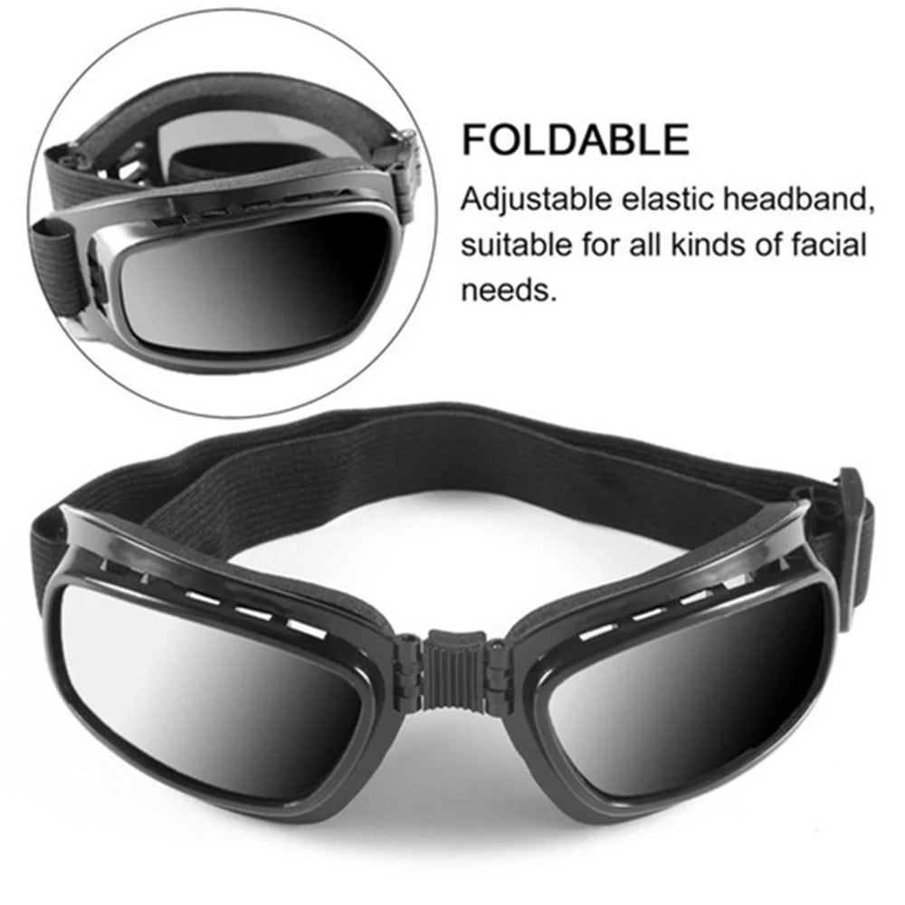 Safety Goggles Motorcycle Multi-functional Glasses Folding Glasses Anti Fog Windproof Ski Goggles Off Road Racing Eyewear - BACKUPMYFILESNOW.COM®