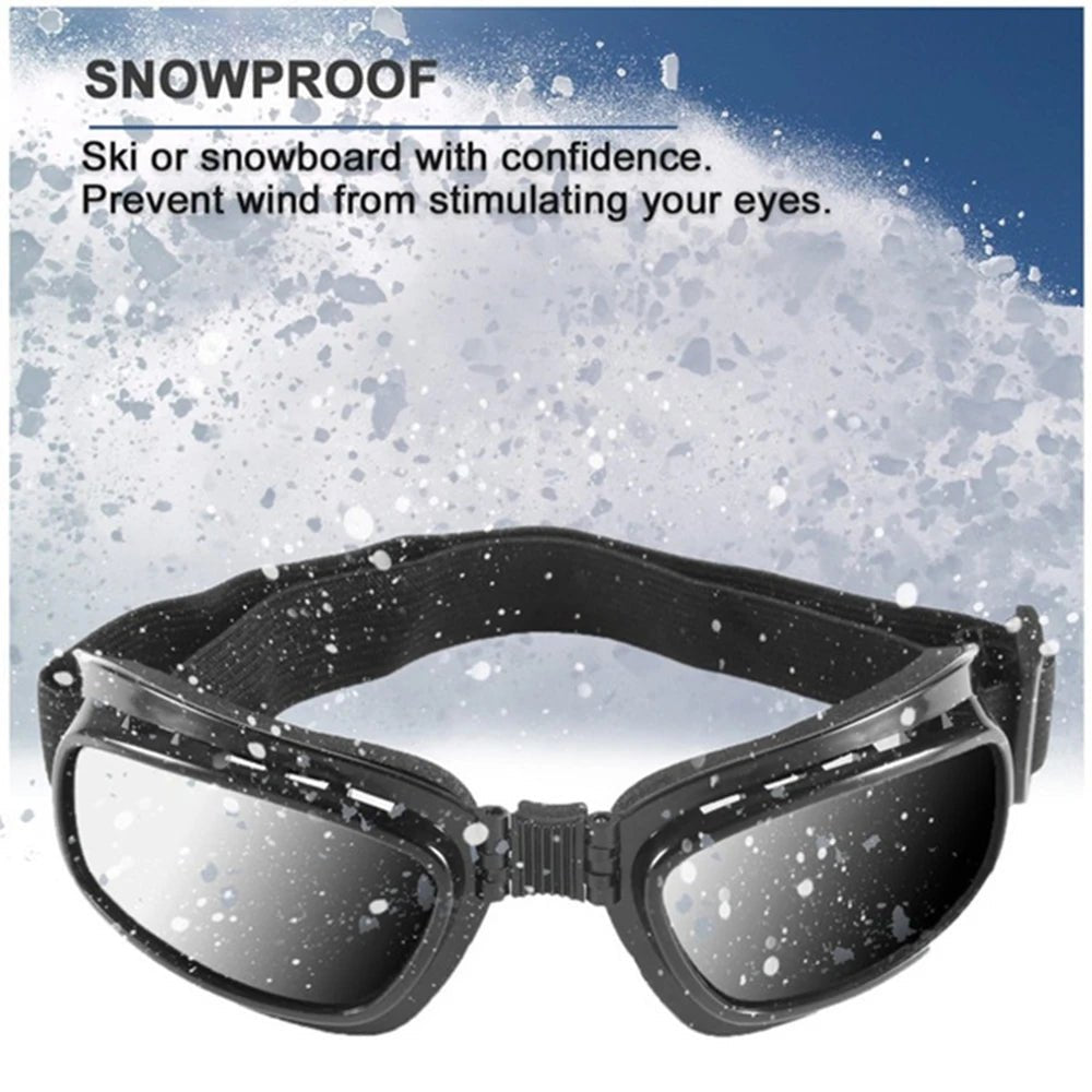 Safety Goggles Motorcycle Multi-functional Glasses Folding Glasses Anti Fog Windproof Ski Goggles Off Road Racing Eyewear - BACKUPMYFILESNOW.COM®