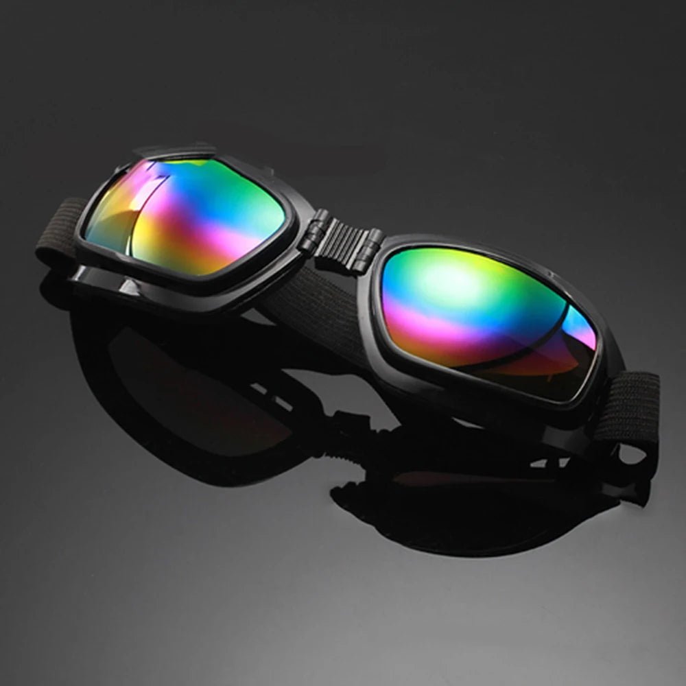 Safety Goggles Motorcycle Multi-functional Glasses Folding Glasses Anti Fog Windproof Ski Goggles Off Road Racing Eyewear - BACKUPMYFILESNOW.COM®