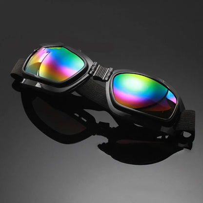 Safety Goggles Motorcycle Multi-functional Glasses Folding Glasses Anti Fog Windproof Ski Goggles Off Road Racing Eyewear - BACKUPMYFILESNOW.COM®