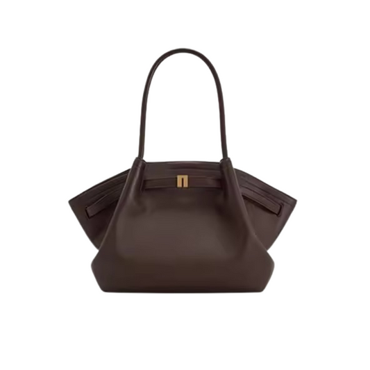 NNEOBA women's dark brown canvas mini crossbody shoulder bag with adjustable strap and compact design.