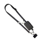Deep cream rose Clip & Go strap with pouch, brushed vegan leather, gold hardware, and convenient clip for carrying essentials.