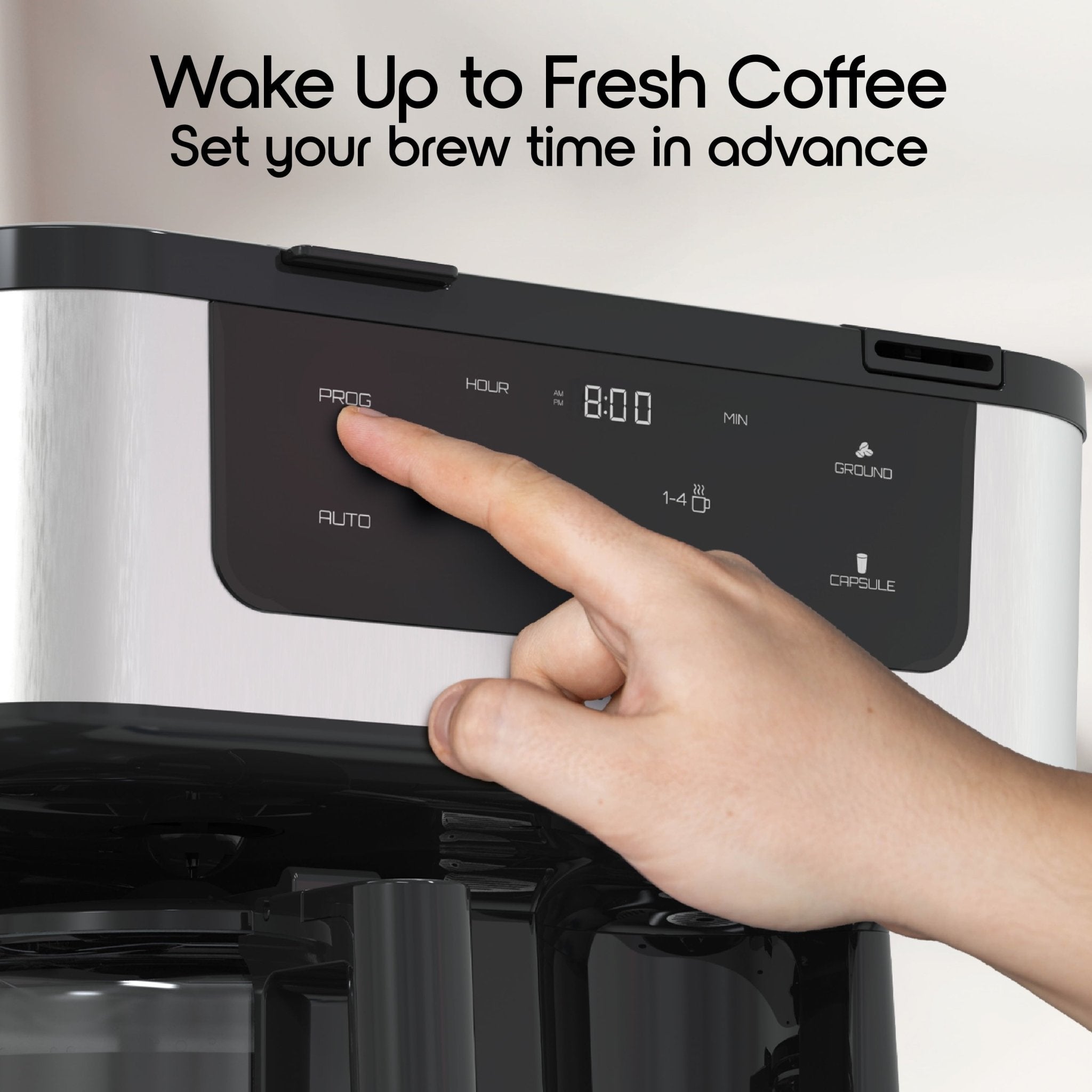 Savour Dual Coffee Maker, Programmable 12 - Cup Coffee Pot & Single Serve Coffee Machine - BACKUPMYFILESNOW.COM®