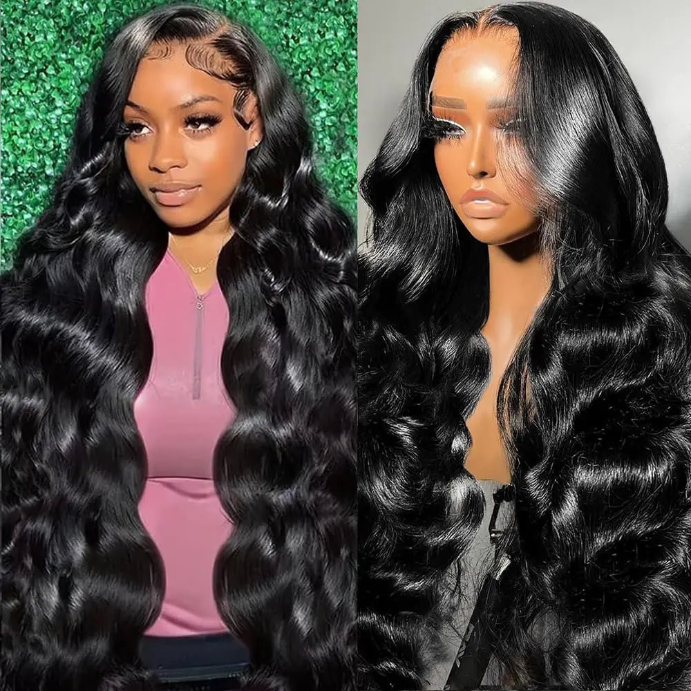 sdamey 24 Inch 13x6 Lace Front Wigs Human Hair 250% Density HD Body Wave Lace Front Wigs Human Hair Pre Plucked Wigs Human Hair for Women Gluless Wigs with Baby Hair 1 Jet Black - BACKUPMYFILESNOW