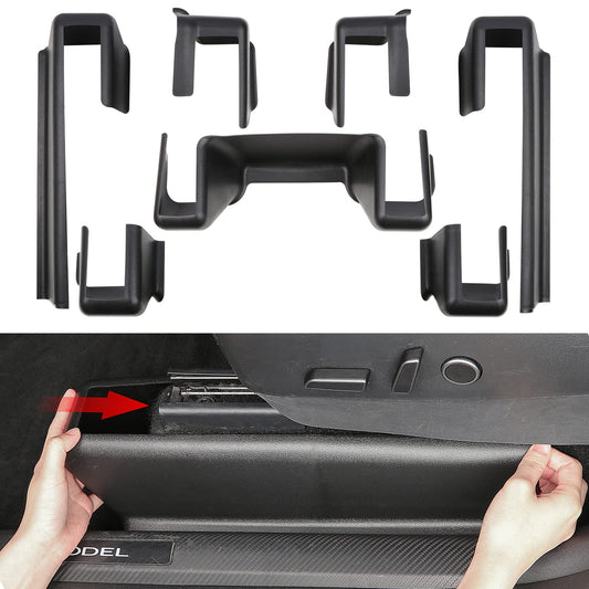 Tesla Model Y 2021-2025 corner protection anti-kick seat cover by Tesery, designed to protect seat edges from scuffs and kicks.