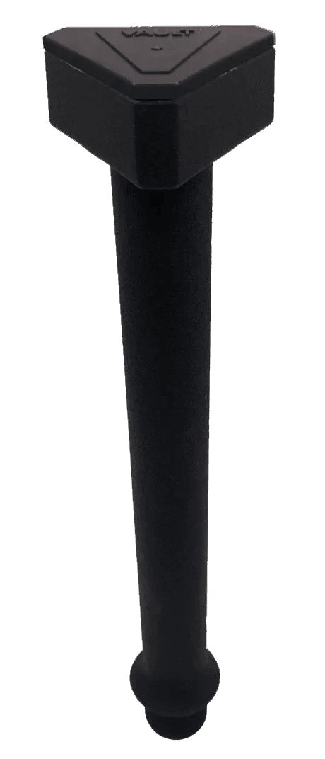 Seaview Global Vault Center Drain Plug, black plastic fitting with threaded design for marine or industrial drainage applications.