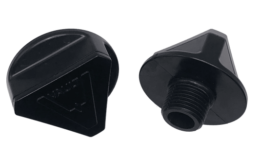 Seaview Global Vault Drain Plug showing a durable, black marine drain plug designed for secure water drainage in boats.