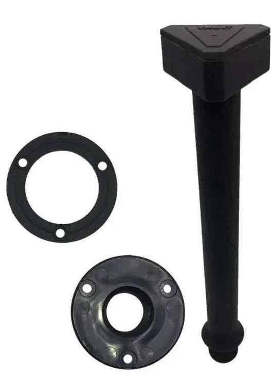 Seaview Global Vault Pro center drain plug, marine equipment, black rubber plug for boat drainage system