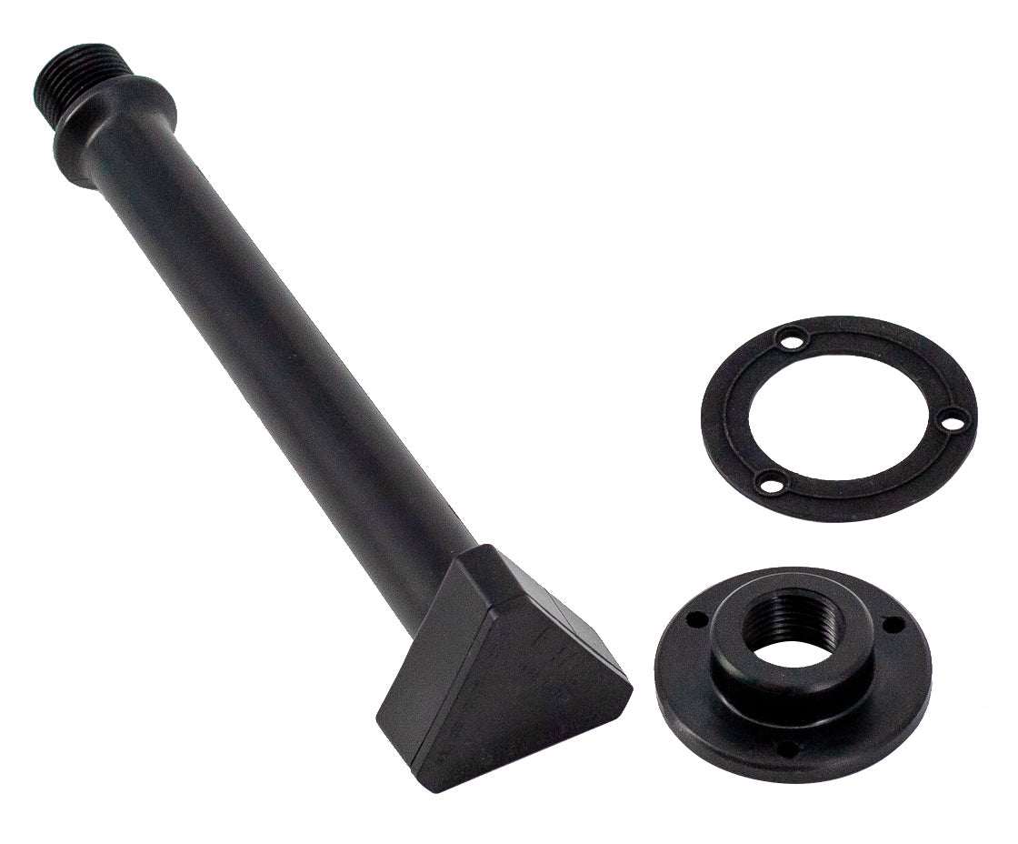 Seaview Global Vault Pro center drain plug, marine hardware component with a black rubber seal and metal fittings.
