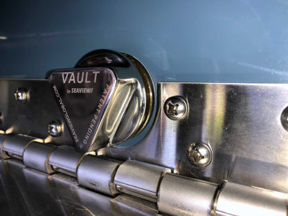 Seaview Global Vault Pro Drain Plug in stainless steel with threaded design and rubber gasket for secure marine drainage.