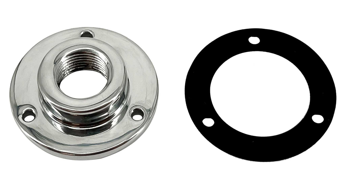 Seaview Global Vault Pro Drain Plug in stainless steel, designed for marine or industrial drainage applications.