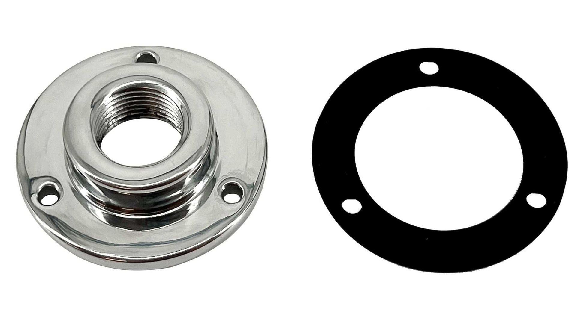 Seaview Global Vault Pro Drain Plug in stainless steel, designed for marine or industrial drainage applications.