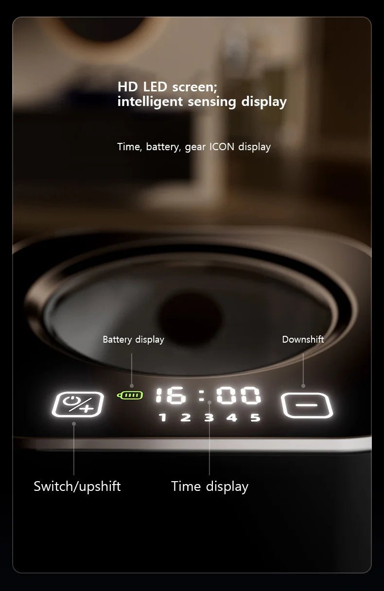 Sensor - operated hand sanitizer dispenser with USB charging, battery and time display, compatible with foam/liquid. - BACKUPMYFILESNOW