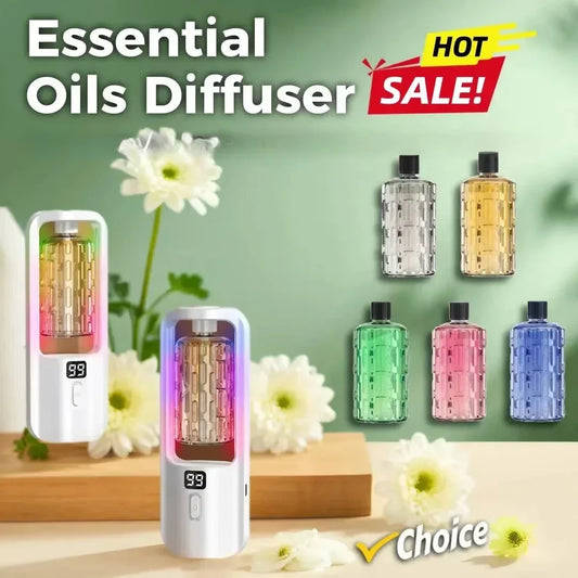 Silcy Skin 50ml essential oils diffuser with USB, LED display, multi-mode, 5 gear settings, wall-mounted air freshener.