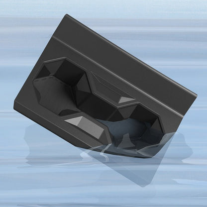 Silicone center console cup holder for Tesla Cybertruck, designed for secure drink placement in the vehicle interior.