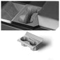 Silicone center console cup holder for Tesla Cybertruck, black, fits securely in vehicle's storage area, durable and easy to clean.