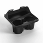 Silicone center console cup holder insert for Tesla Model 3 and Model Y, anti-spill storage box, designed for secure drink placement.