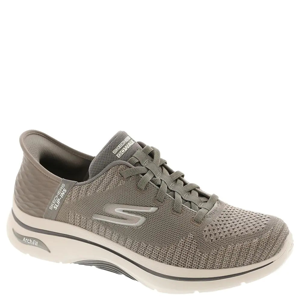 Skechers Mens Hands Free Slip - ins Go Walk Arch Fit 2.0 - Grand Select 2 Sneaker Taupe 15 X - Wide - BACKUPMYFILESNOW