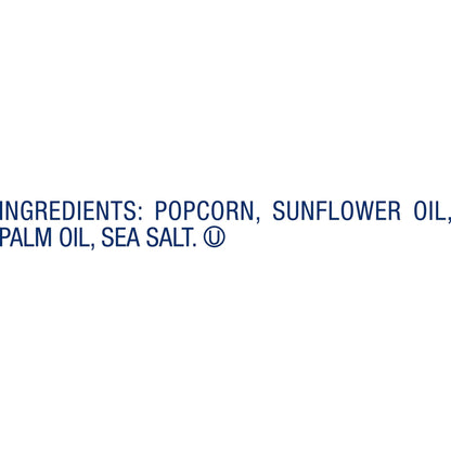 SkinnyPop gluten-free sea salt microwave popcorn snack multipack, 12 packs of 2.8 oz each, crisp and flavorful popcorn for snacking.