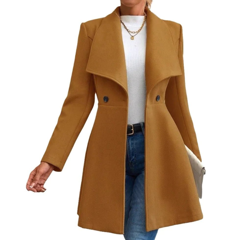 Slim Fit Fashion Coat - BACKUPMYFILESNOW