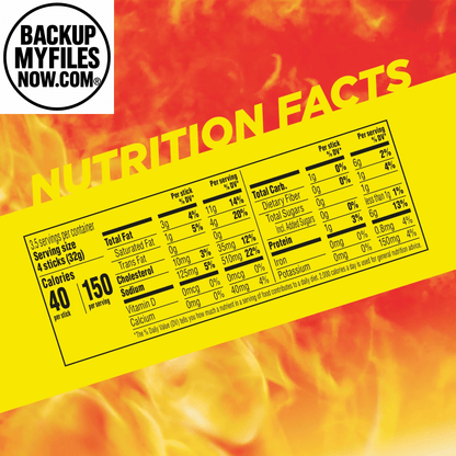 Seven Slim Jim smoked meat sticks with mild flavor, snack size, 6g protein per serving, arranged in a pack.