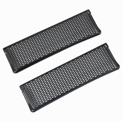 Pair of Tesery Tesla Model 3/Y rear vent covers, snap-in dust covers for protection and improved airflow.