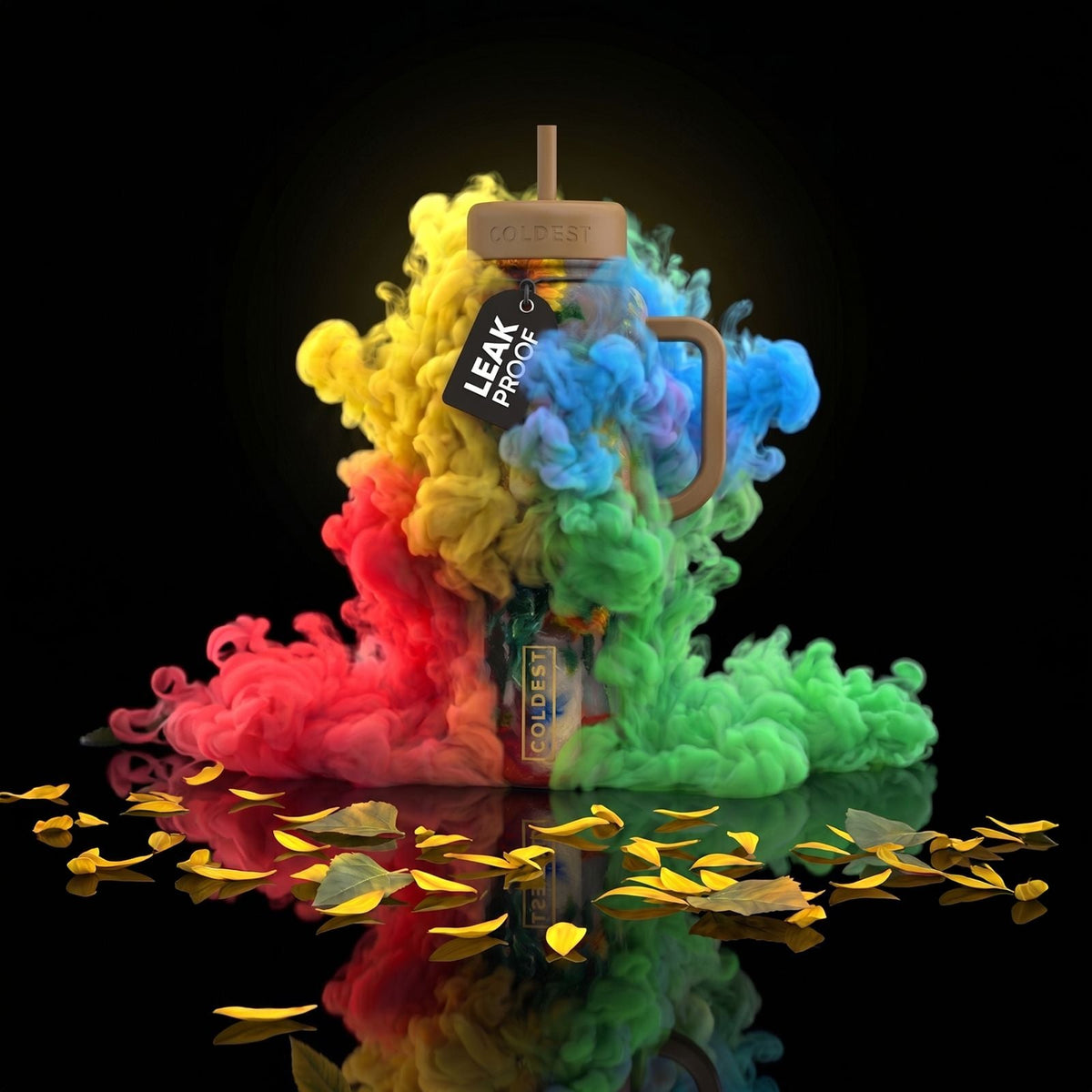 Coldest Limitless Ultra v8 15oz tumbler with sleek design and logo, perfect for keeping drinks cold or hot.