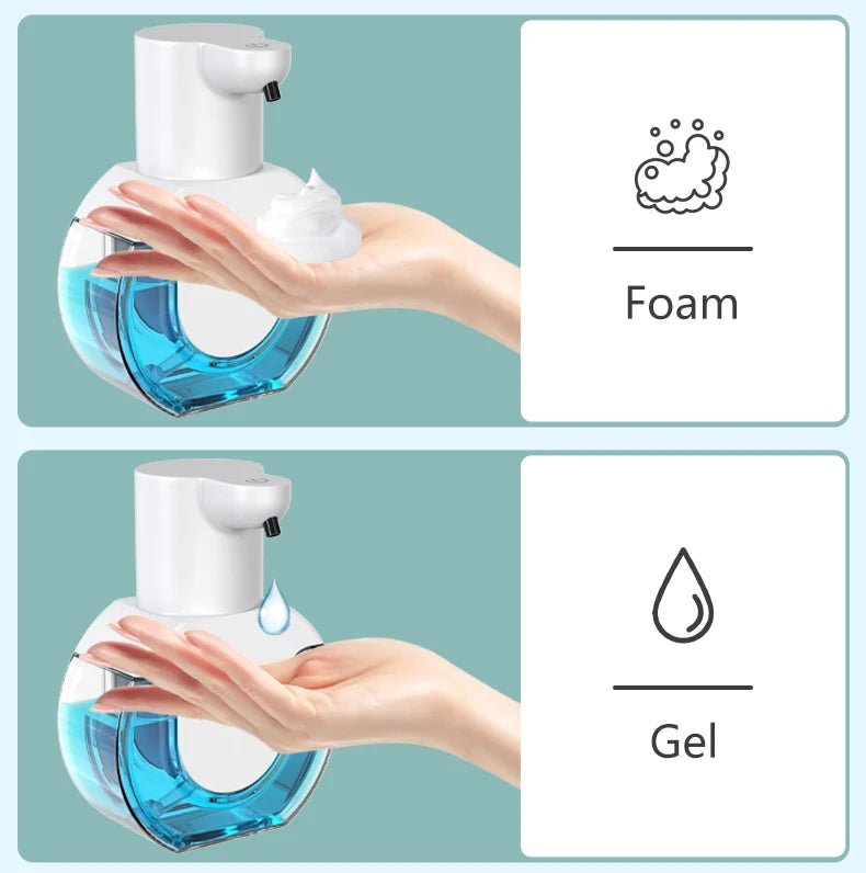 Soap Dispensers Touchless Automatic Foam Bathroom Smart Washing Hand Machine with USB Charging White High Quality ABS Material - BACKUPMYFILESNOW