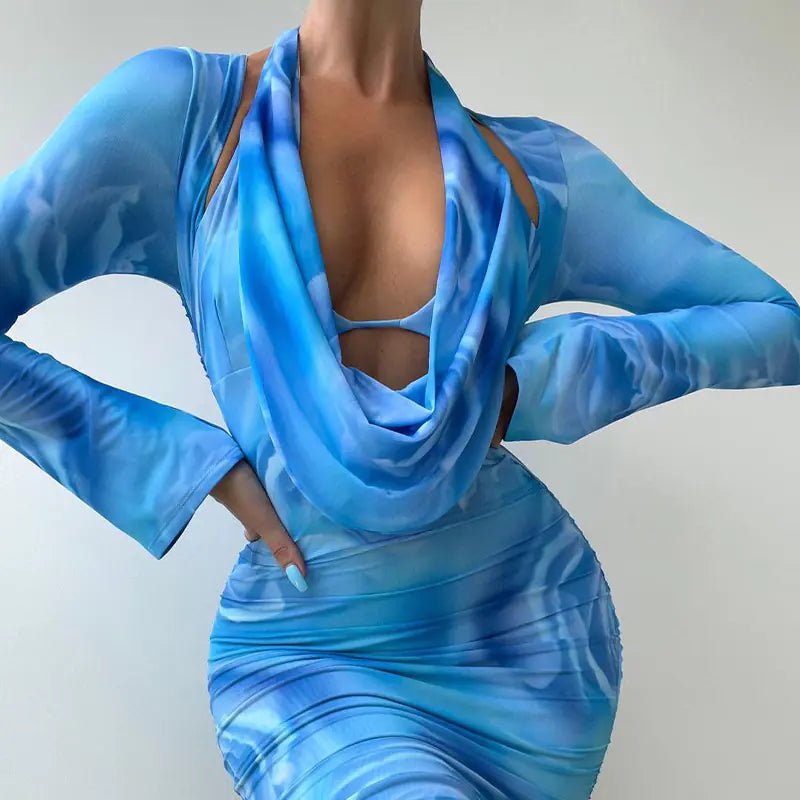 Solid Color Women's Fashion Dress - BACKUPMYFILESNOW