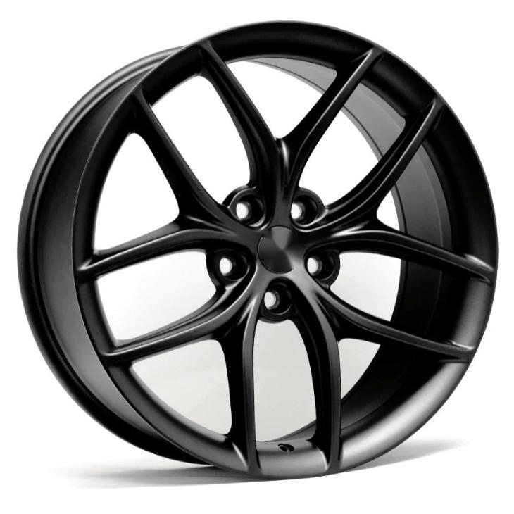 Set of four Tesla Model Y/S performance alloy rims by Tesery Official Store, showcasing sleek wheel design for electric vehicles.