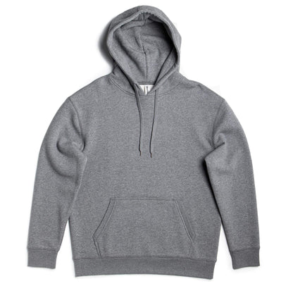 Black heavyweight fleece hoodie by SpectraUSA, XS size, with a cozy, thick fabric and a classic pullover design.