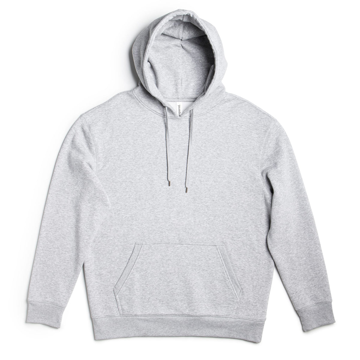 Black SpectraUSA heavyweight fleece hoodie in XS size, shown with front view and cozy, thick material.
