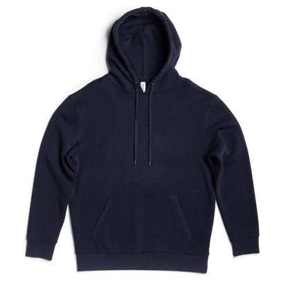 Black heavyweight fleece hoodie by SpectraUSA, XS size, featuring a cozy, durable design.